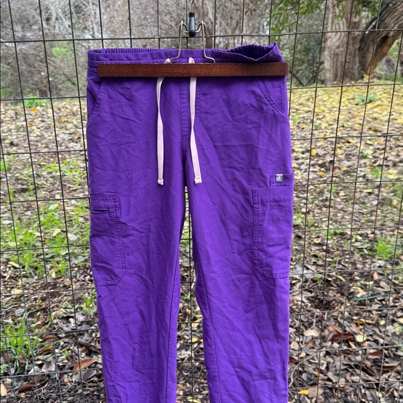 Figs Purple Drawstring Pants - Picture 2 of 6